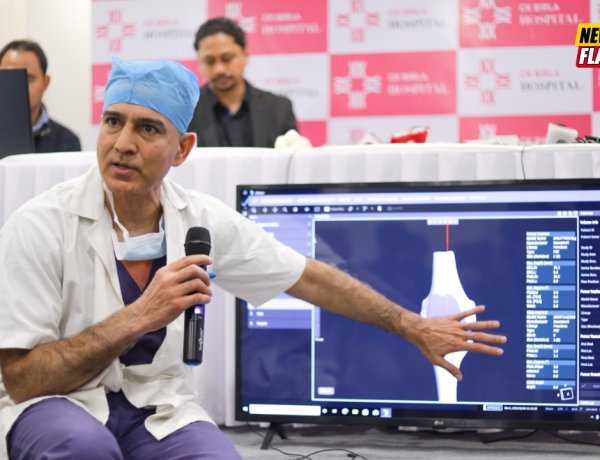 India's first completely active robotic technology is made available for minimally invasive knee replacement surgery at the CK Birla Hospital in Delhi.