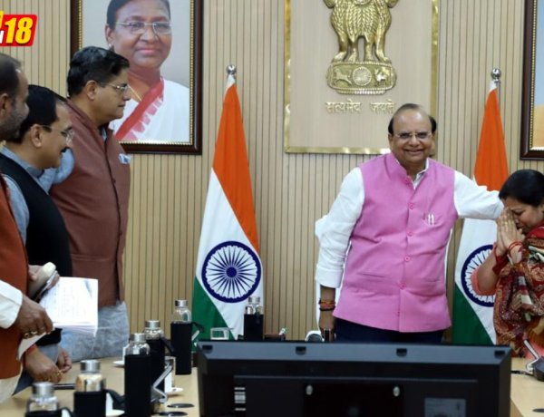भाजपा नेताओं के साथ महरौली के डिमोलिशन प्रभावित नागरिकों का प्रतिनिधिमंडल दिल्ली के उपराज्यपाल से मिला