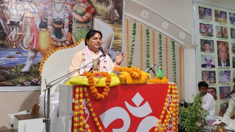 Shrimad Bhagwat Katha Gyan Yagya Day 2 At Satsang Bhawan, Sanatan Dharma Sabha, Chandigarh