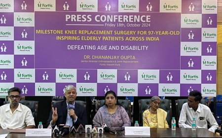 Fortis Hospital Vasant Kunj Performs Successful Knee Replacement Surgery on 97-Year-Old Osteoarthritis Patient*