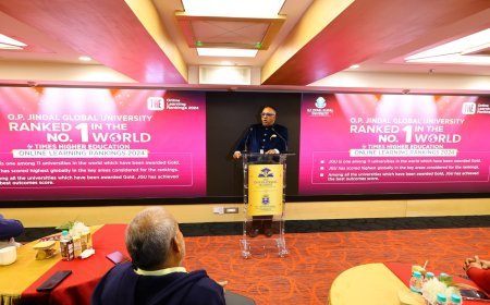 O.P. Jindal Global University Is Ranked No. 1 In World  TIMES HIGHER EDUCATION Online Learning Rankings 2024